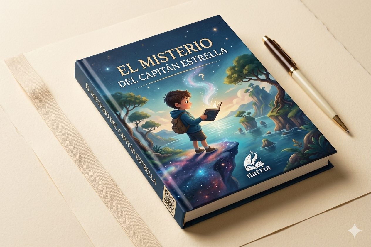 Libro premium Narria sobre mesa